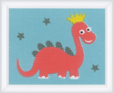 click here to view larger image of Dinosaur (counted cross stitch kit)