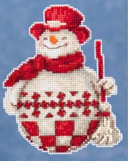 click here to view larger image of Nordic Snowman (counted cross stitch kit)