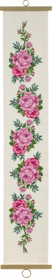 click here to view larger image of Roses - Bellpull (counted cross stitch kit)