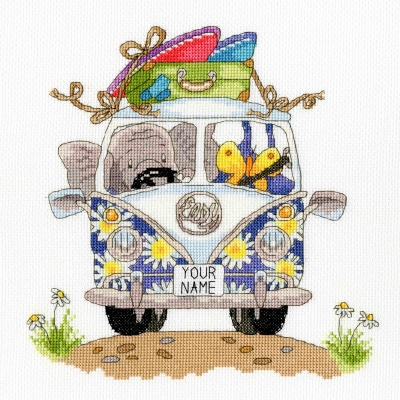 click here to view larger image of Pack Your Trunk - Elly Collection - Simon Taylor Kielty (counted cross stitch kit)