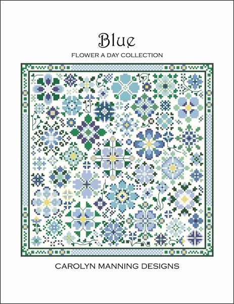 click here to view larger image of Blue - Flower A Day Collection  (chart)