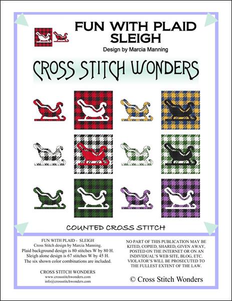 click here to view larger image of Fun With Plaid - Sleigh (chart)