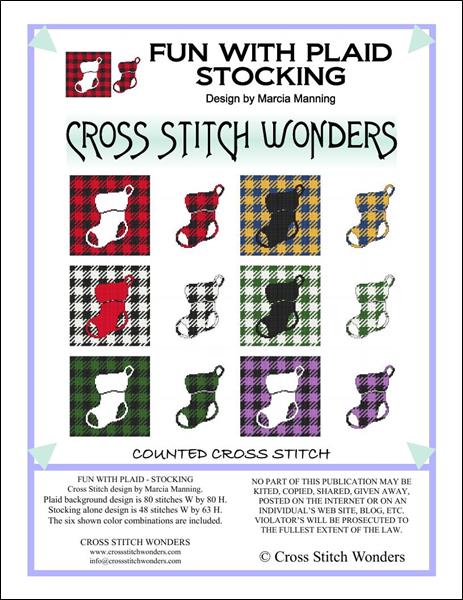 click here to view larger image of Fun With Plaid - Stocking (chart)