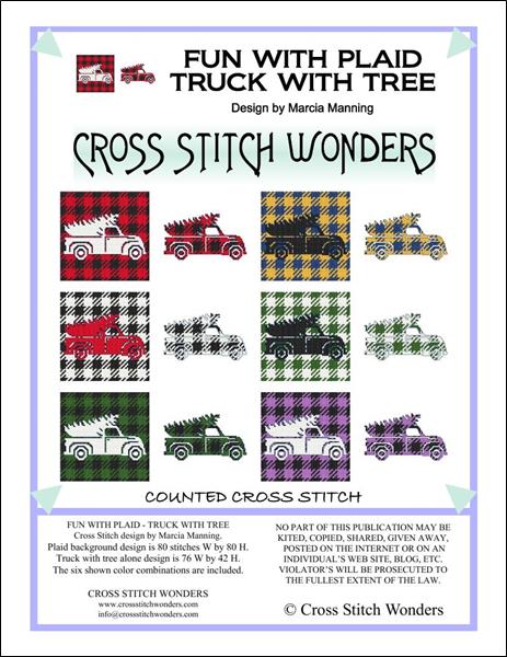 click here to view larger image of Fun With Plaid - Truck With Tree (chart)