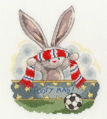 click here to view larger image of Footy Mad (counted cross stitch kit)