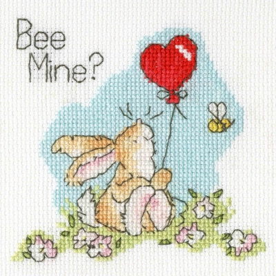 click here to view larger image of Be Mine? - Card (counted cross stitch kit)