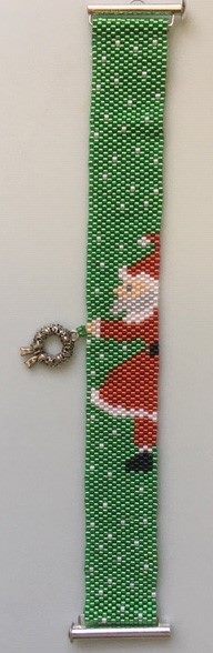 click here to view larger image of Santas Wreath Bracelet (bead kit)