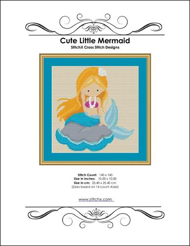 click here to view larger image of Cute Little Mermaid (chart)