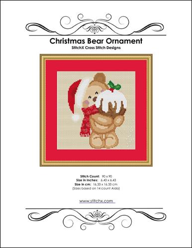 click here to view larger image of Christmas Bear Ornament (chart)