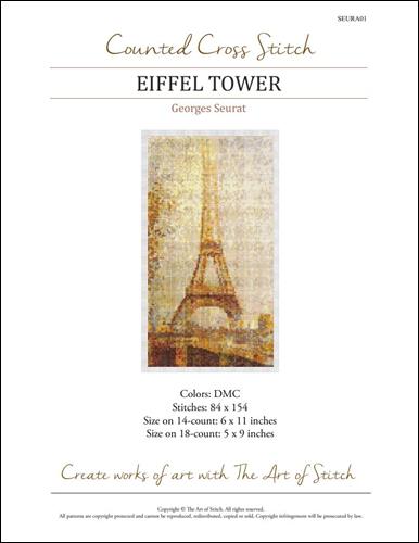 click here to view larger image of Eiffel Tower (Georges Seurat) (chart)