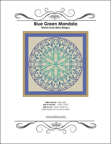 click here to view larger image of Blue Green Mandala (chart)