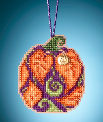 click here to view larger image of Autumn Pumpkin (counted cross stitch kit)