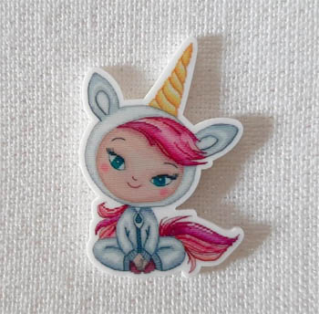 click here to view larger image of Lili Unicorn Magnet (magnet)
