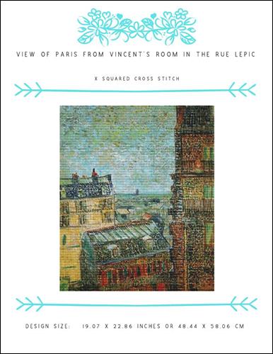 click here to view larger image of View of Paris from Vincent's Room in the Rue Lepic (chart)