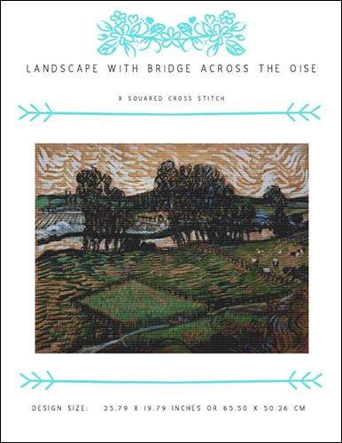 click here to view larger image of Landscape With Bridge Across The Oise (chart)