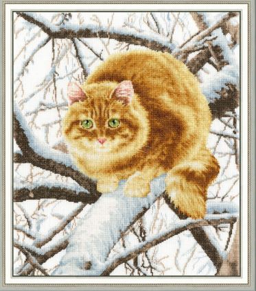 click here to view larger image of Red Cat (counted cross stitch kit)