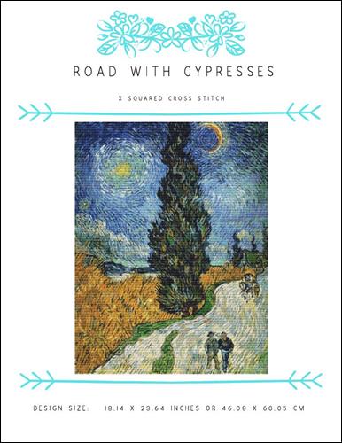 click here to view larger image of Road with Cypresses (chart)