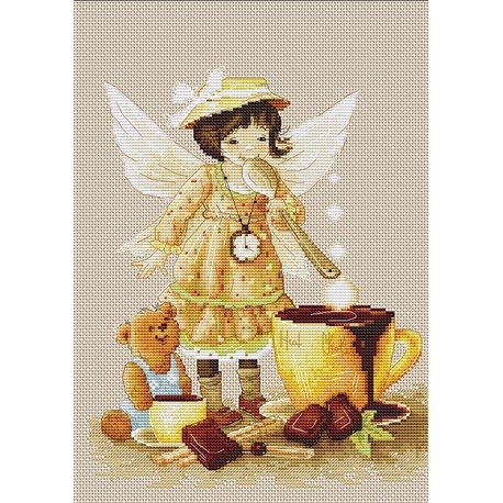 click here to view larger image of Chocolate Fairy (counted cross stitch kit)