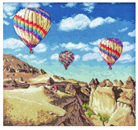 click here to view larger image of Balloons Over Grand Canyon (counted cross stitch kit)