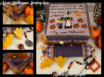 click here to view larger image of Near Halloween Sewing Box (chart)