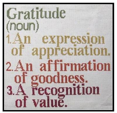 click here to view larger image of Gratitude (chart)