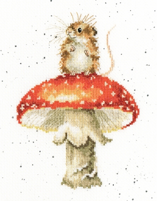 click here to view larger image of He's a Fun-gi - Hannah Dale (counted cross stitch kit)