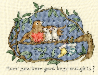 click here to view larger image of Have You Been Good? - Anita Jeram (counted cross stitch kit)