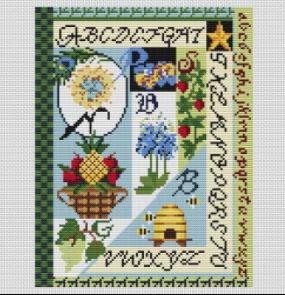 click here to view larger image of Chaparral Alphabet (counted cross stitch kit)