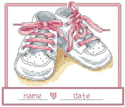 click here to view larger image of Baby Girl Shoes (chart)