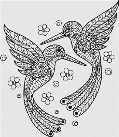 click here to view larger image of Birds Zentangle (chart)