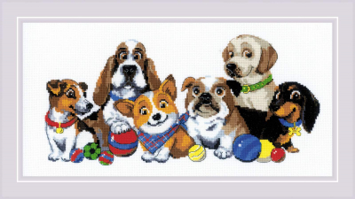 click here to view larger image of Dog Show (counted cross stitch kit)