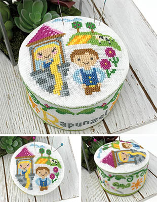 click here to view larger image of Fairy Tale Pin Cushions - Rapunzel (chart)