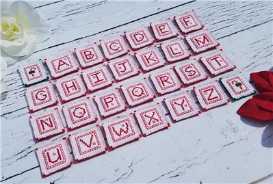 click here to view larger image of Candy Cane Alphabet (chart)