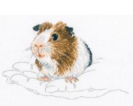 click here to view larger image of In Palms - Guinea Pig  (counted cross stitch kit)