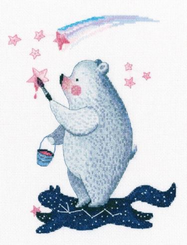 click here to view larger image of Sparking the Stars   (counted cross stitch kit)