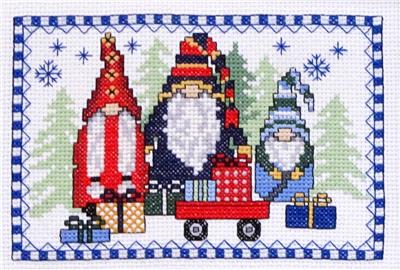 click here to view larger image of Gnome Family Kit (counted cross stitch kit)