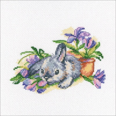 click here to view larger image of Eared and Curious (counted cross stitch kit)