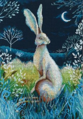 click here to view larger image of Hare By Night  (counted cross stitch kit)
