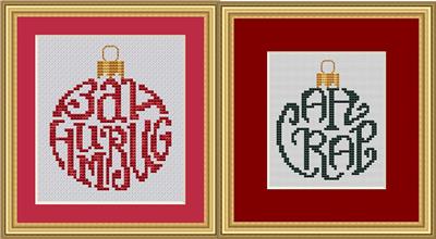 click here to view larger image of Humbug Ornaments Part 1 (chart)
