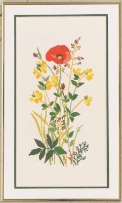click here to view larger image of Field Flower (counted cross stitch kit)