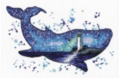 click here to view larger image of Animal World - Whale  (counted cross stitch kit)