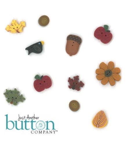 click here to view larger image of Leaf - Monthly Musing Button Pack JAB7068 (button pack)