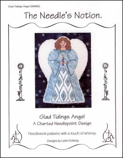 click here to view larger image of Glad Tidings Angel (counted canvas chart)