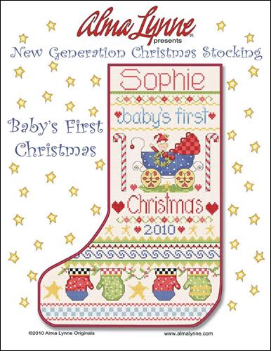 click here to view larger image of Babys First Christmas Stocking (chart)