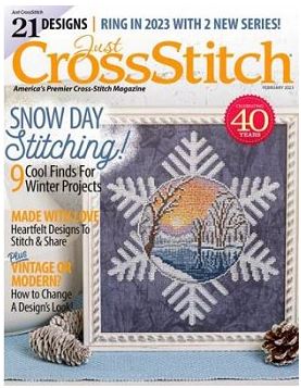 click here to view larger image of Just Cross Stitch Magazine - February 2023 (magazines)