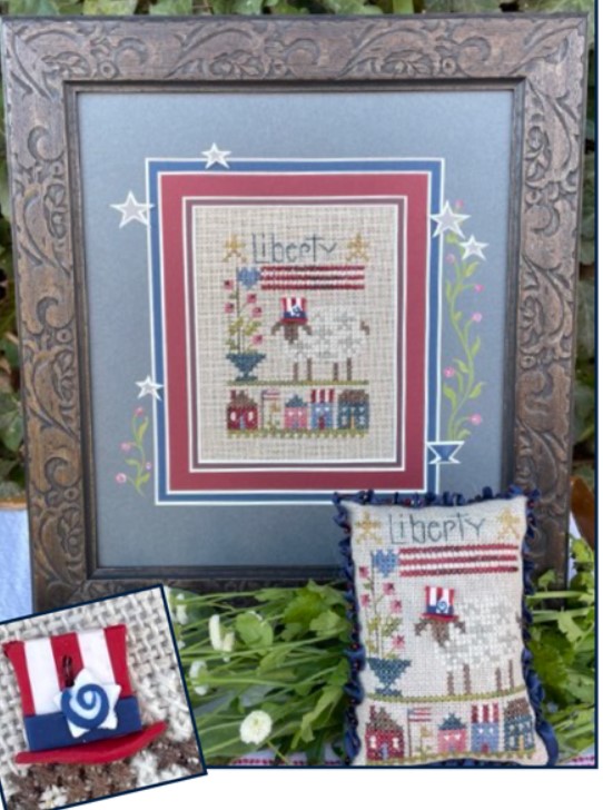 click here to view larger image of Liberty Ewe Kit (counted cross stitch kit)