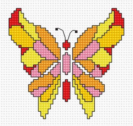click here to view larger image of Butterfly  (counted cross stitch kit)