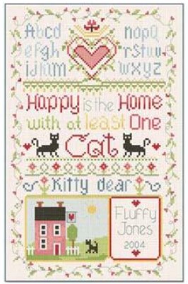 click here to view larger image of Kitty Dear Sampler (chart)