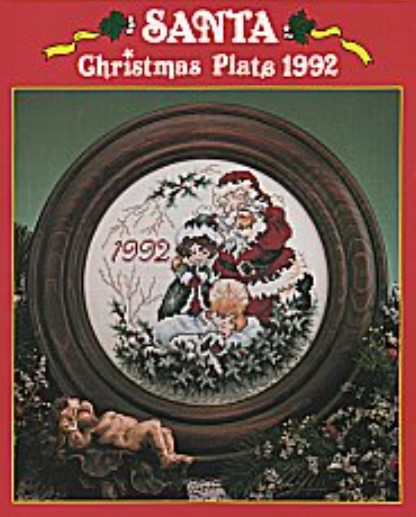click here to view larger image of Santa Christmas Plate 1992 (chart)