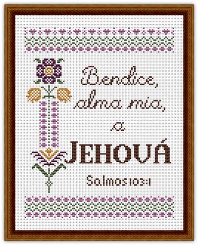 click here to view larger image of Bendice Alma Mia A Jehová Salmos 103 1 (chart)